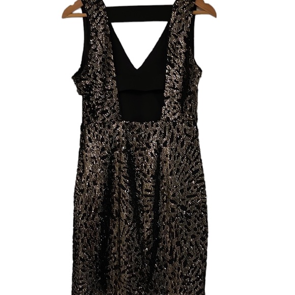 1.State Sparkly gold sequin party dress size S - Picture 8 of 17